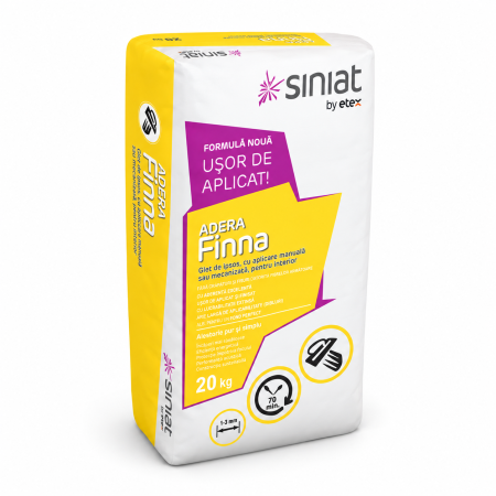Glet de finisare Siniat Adera Finna, alb, 1-3 mm, 20 kg
